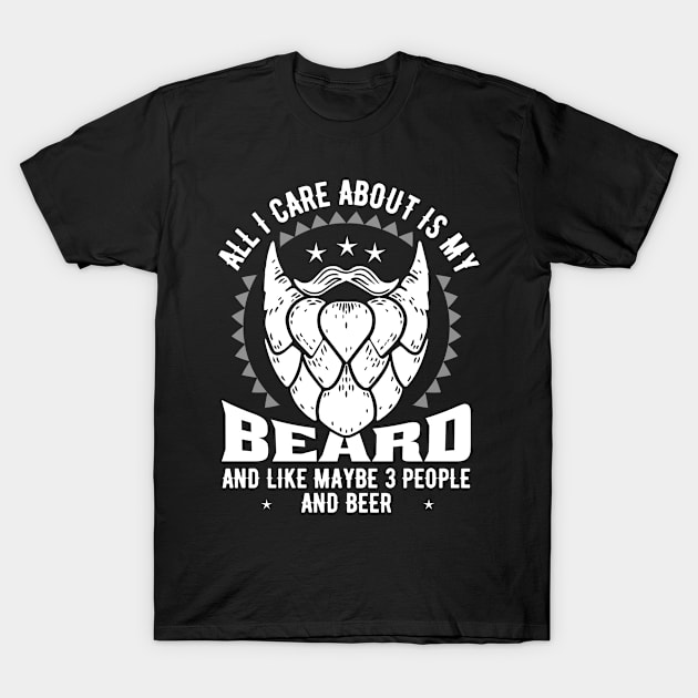 Beard Bearded Collie Mustache Facial Hair Gift T-Shirt by Tee__Dot